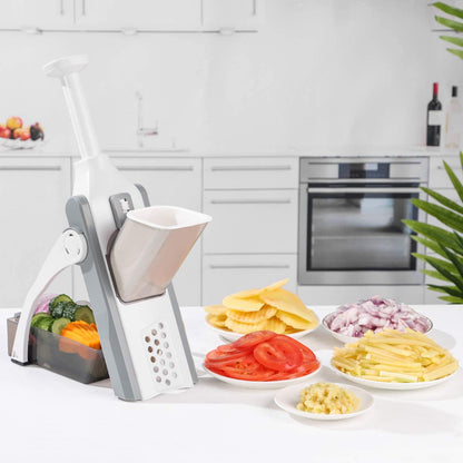 Original Brava Spring Slicer Food Cutter New  5 IN 1 Mandolin Cutter & Slicer