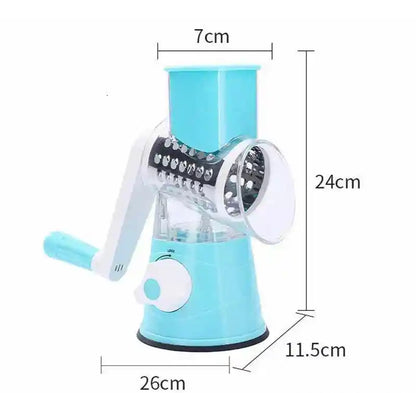 3 in 1 Manual Rotary Vegetable Drum Cutter