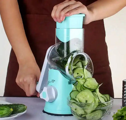 3 in 1 Manual Rotary Vegetable Drum Cutter