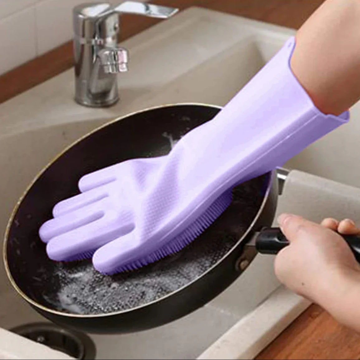 Silicone Cleaning Gloves