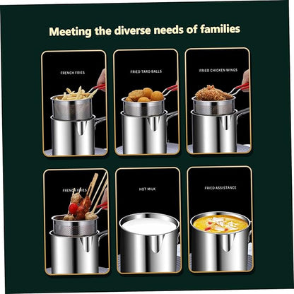 Stainless Steel Deep Fryer Pot with Basket