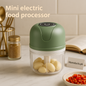 Mini Electric Food Processor  | Portable USB Rechargeable Chopper for Garlic, Onion & Vegetables – Homducts.pk