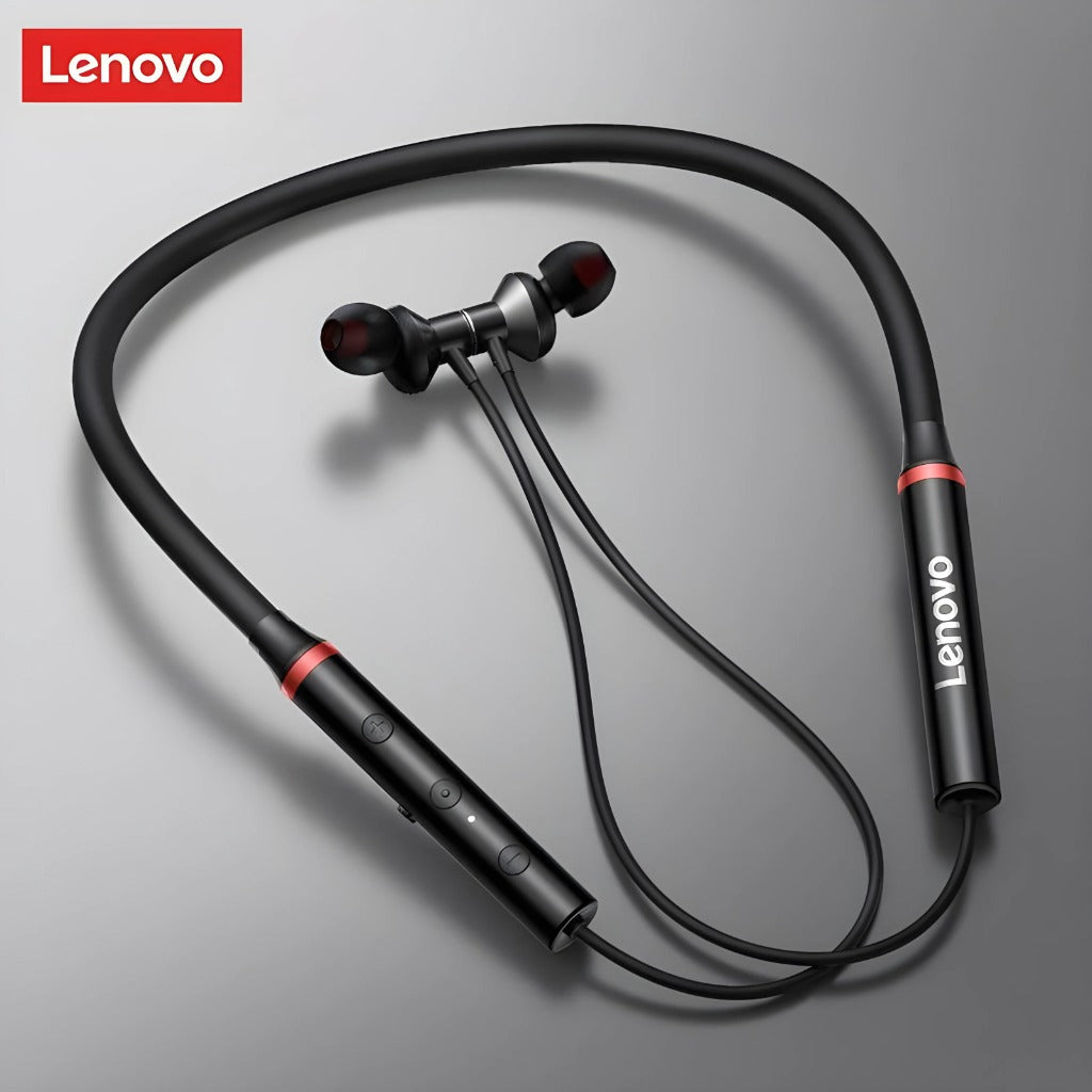 Lenovo Wireless Neckband HE05X Magnetic Earphones