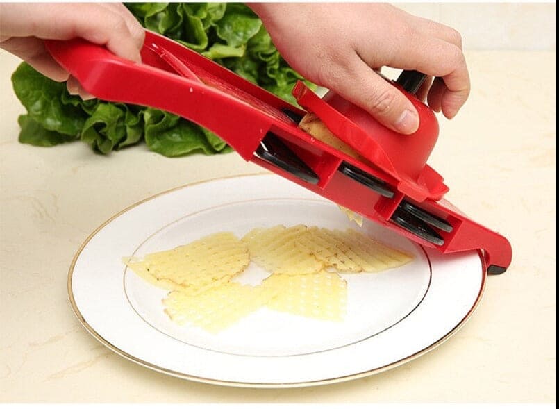Creative 6 in 1 Vegetable Cutter, Multi Cutter Grater for Vegetables, Dicing Blades Slicer Shredder, Drain Grater Chopper Kitchen Accessories Tool,  Mandolin Slicer Vegetable Grater