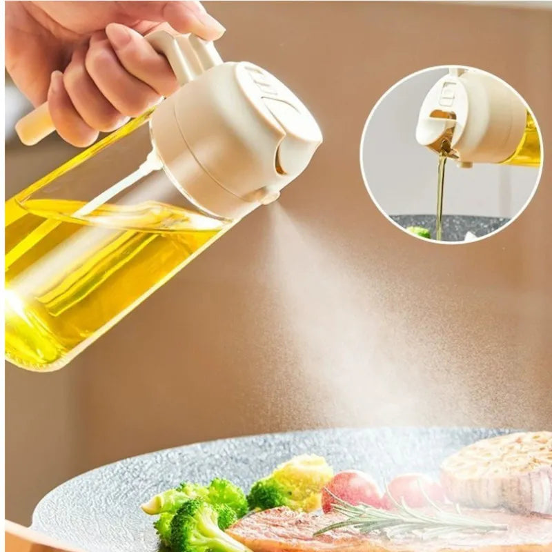 2 in 1 Glass Oil Sprayer & Dispenser