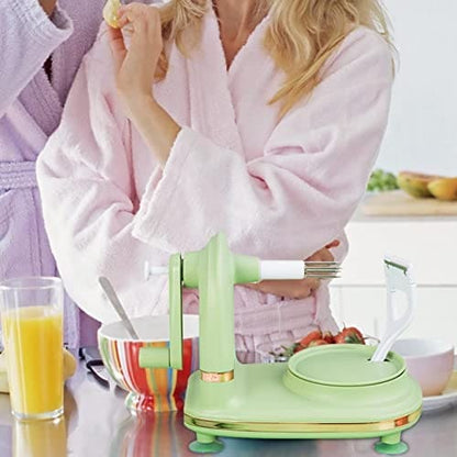 Manual Fruit Peeler, Hand Crank Fruit Peeler, Multifunction Suction Quick Peeler, Kitchen Pear Peeler Cutter Slicer, Fruit Vegetable Peeler, Apple Slicing Shaving Slicer, Multifunction Manual Rotary Slicer, Hand Cracked Peeler, Household Kitchen Gadget