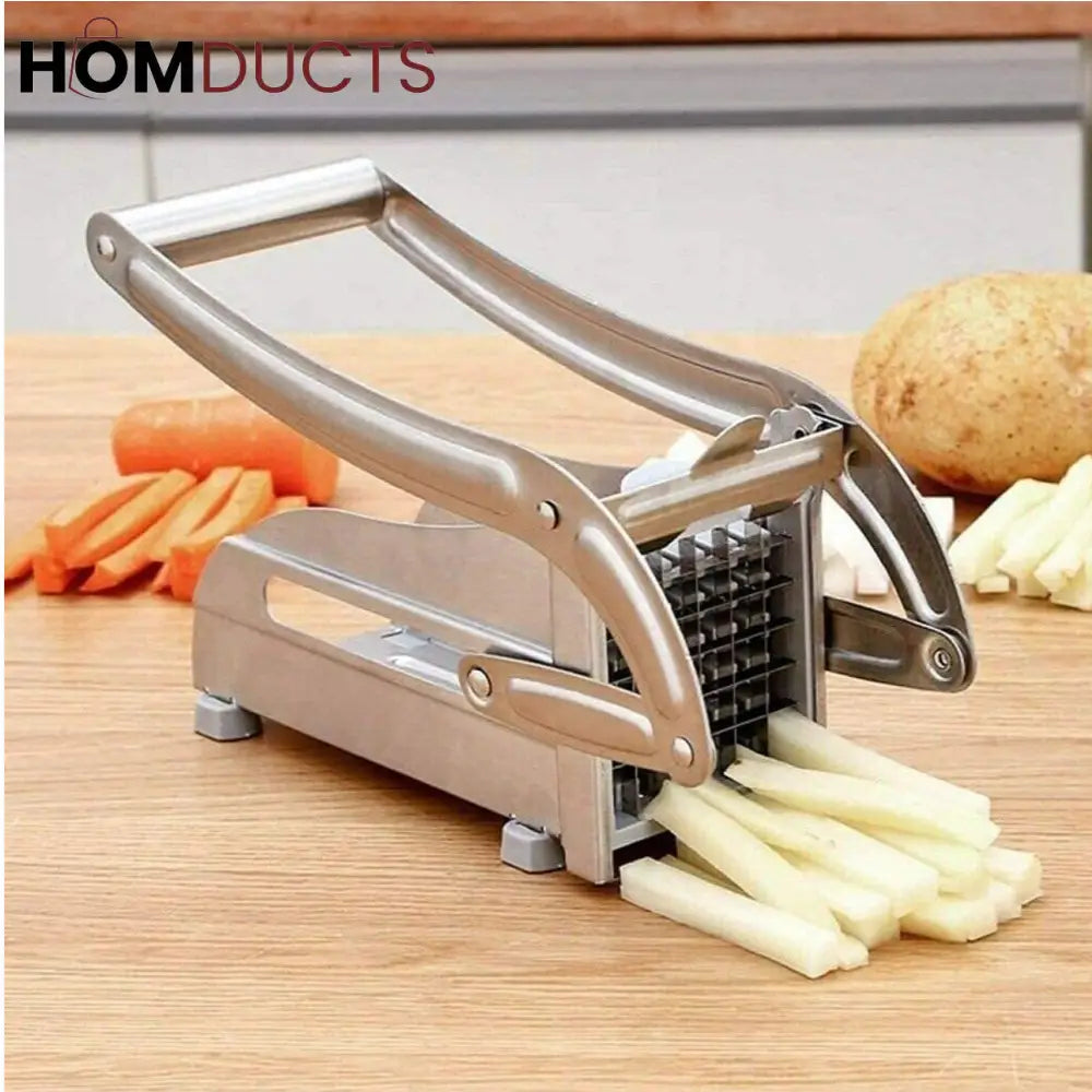 Premium Stainless Steel French Fry & Vegetable Cutter – Heavy Duty Potato Chopper