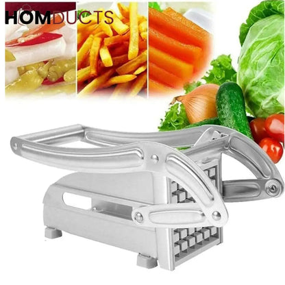 Premium Stainless Steel French Fry & Vegetable Cutter – Heavy Duty Potato Chopper