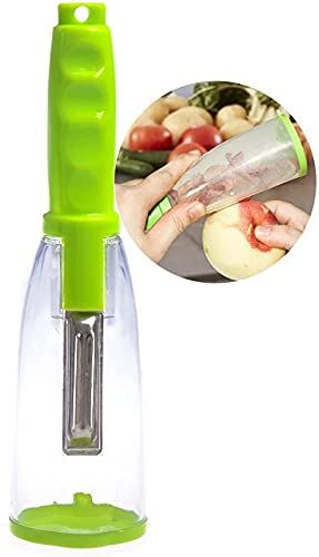 Stainless Steel Multi-functional Storage Peeler With A Container For Potato Cucumber Carrot Fruit Vegetable Peeler Kitchen Tool