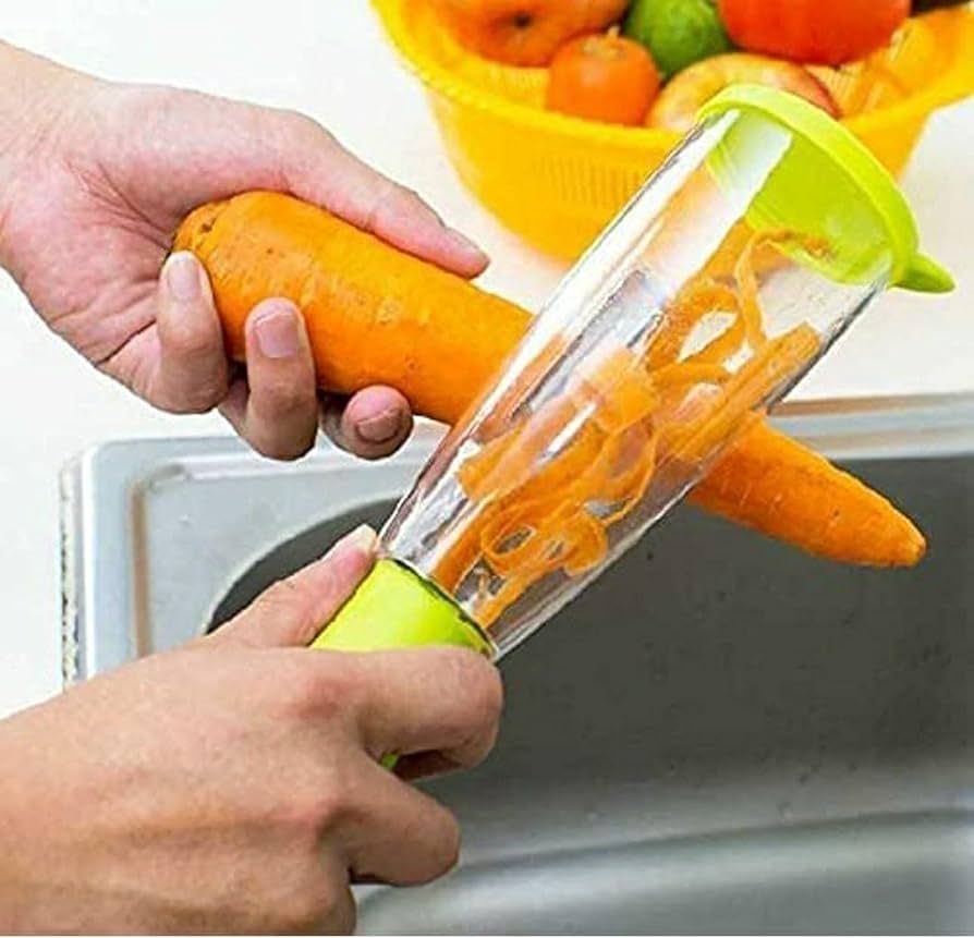 Stainless Steel Multi-functional Storage Peeler With A Container For Potato Cucumber Carrot Fruit Vegetable Peeler Kitchen Tool