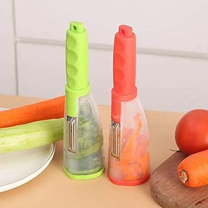 Stainless Steel Multi-functional Storage Peeler With A Container For Potato Cucumber Carrot Fruit Vegetable Peeler Kitchen Tool
